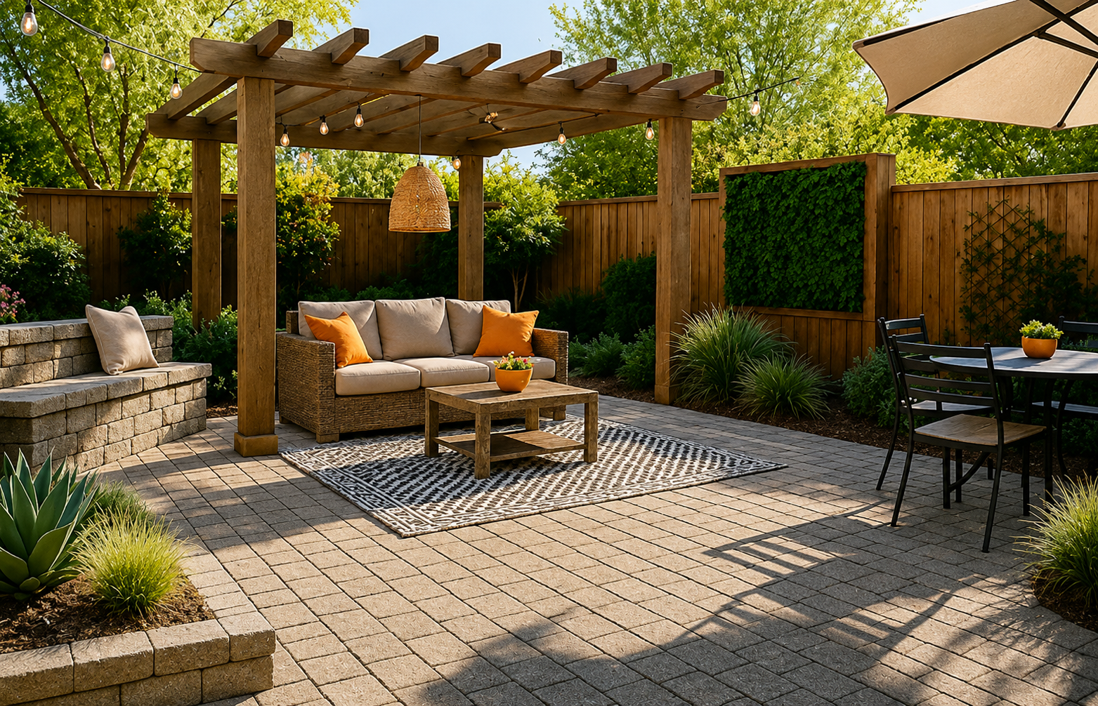 Concrete patio installation Grande Prairie