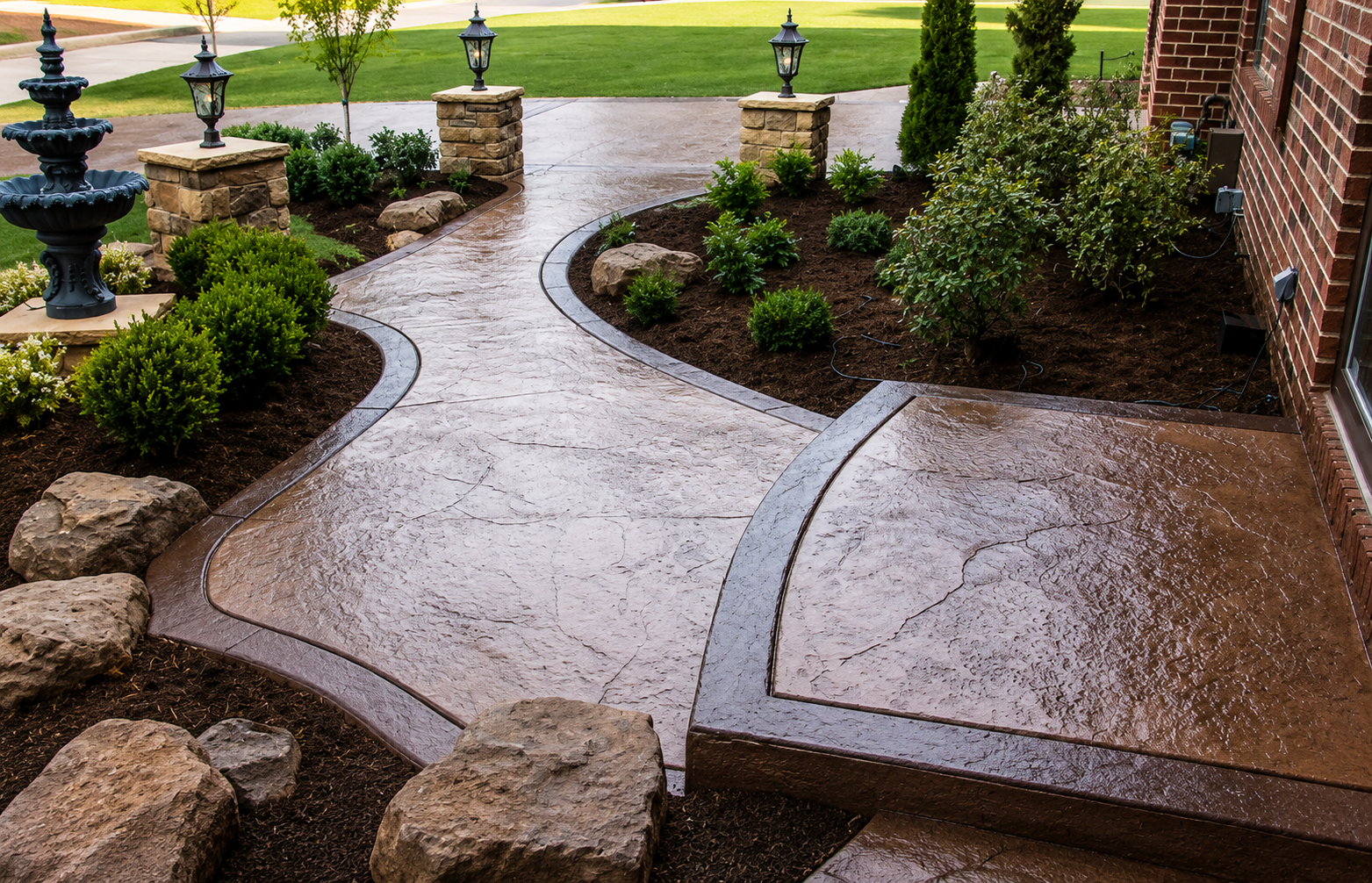 Stamped concrete Grande Prairie Alberta